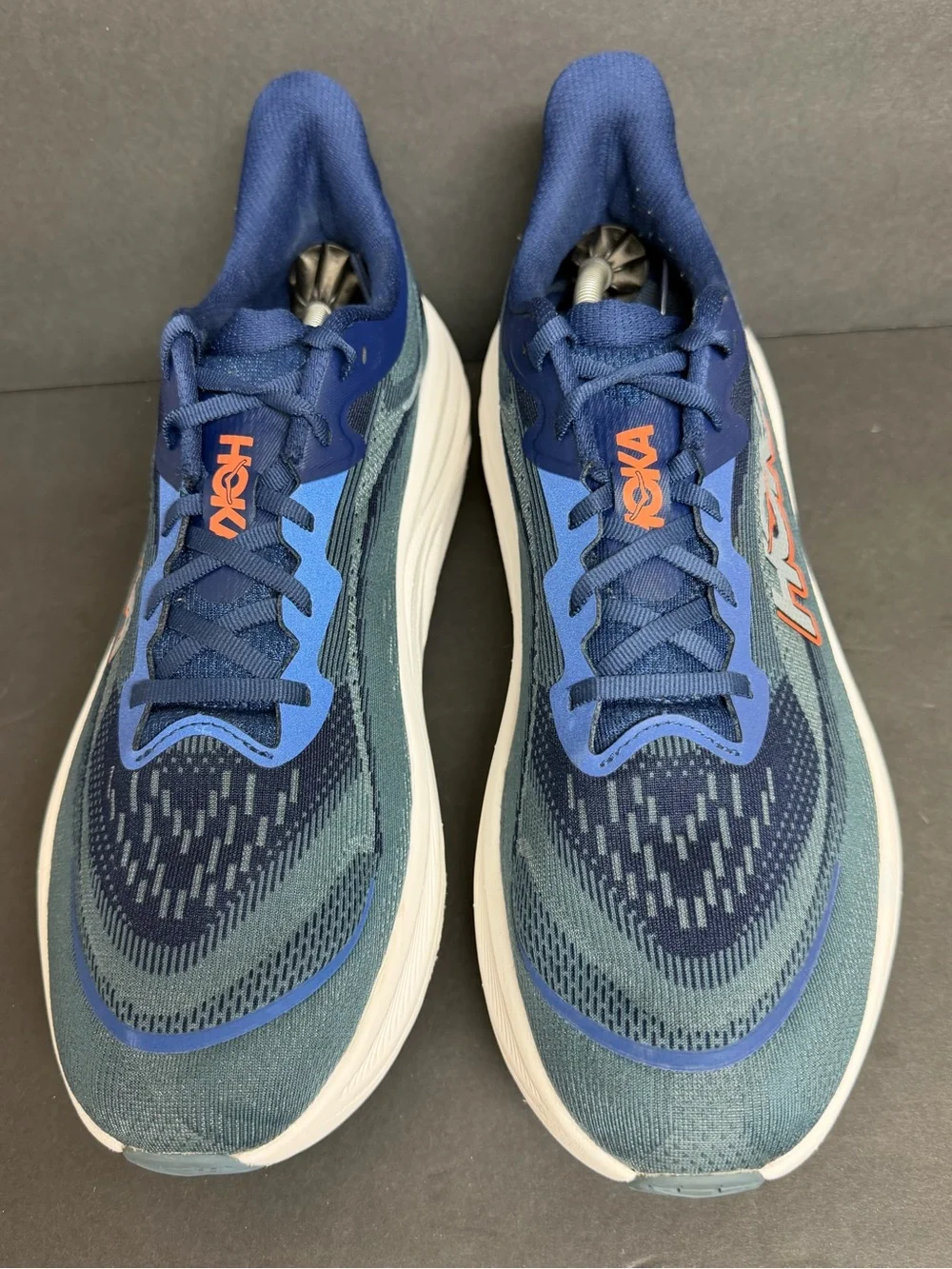 Hoka One One Skyflow Shoes Mens 13 2E Wide Varsity Navy Running BARELY WORN